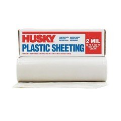6-Rolls of 10’ x 100’ Poly – America RS210C Husky Clear 2-Mil Low De