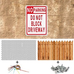 3 Pcs No Parking Sign Do Not Block Driveway 10 X 14 Inches Aluminum Metal