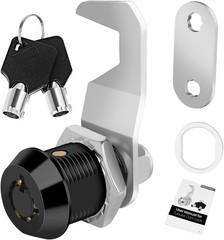 Harbor Freight Tool Cart Lock – Zinc Alloy (5/8 Inch 1 Pack-Black) – Hook Cam
