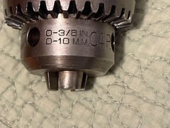 JACOBS 11N 2JT Heavy Duty BBV Super Chuck 0-3/8 (0-10mm) x 1/2″ Shank & Key GUC