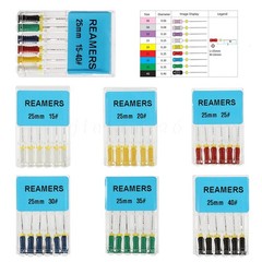 Dental Endo Stainless Steel Hand Use Root Canal File K/H/R-FILES 25mm 10-100PKS