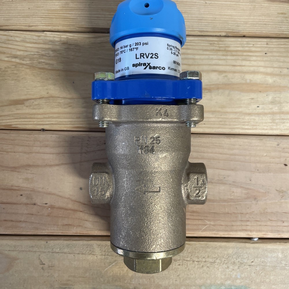 SPIRAX SARCO LRV2S PRESSURE REDUCING VALVE, 1/2″FNPT (DN15) 203PSI NEW