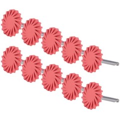 6Pcs Dental Composite Polishing Wheel RA 2.35mm Coarse/Medium/Fine Polisher
