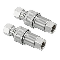 2 Set M14x1.5mm Hydraulic Quick Connect Coupler Female Thread Pipe Fitting HOT