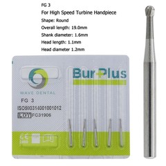 Wave Dental Carbide Burs Round FG 330 4 6 8 245 557 169L Burs High Speed Midwest