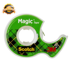 Scotch Invisible Matte Finish Magic Tape with Dispensers 3/4 Inches x 300 Inches