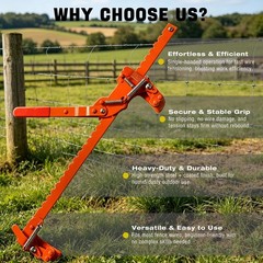 Miyake Fence Wire Stretcher Tool – Barb Wire Tightener & Splicer – Fence Repair