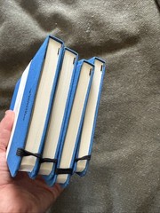 4 – Shinola Detroit Ruled Hard Linen Journals – Blue – Unused – Advert Logo