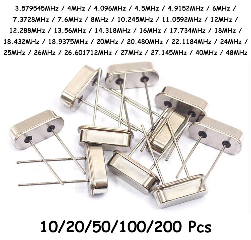 4.000-48.000MHz ±20PPM DIP 2-Pin 49S Quartz Passive Crystal Oscillator Resonator
