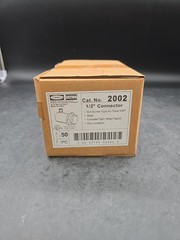 Raco Hubbell 2002 1/2″ Connector Set Screw Type For Steel EMT Pack of 50