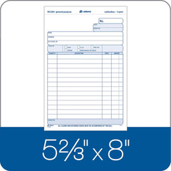 General Purpose Unit Sets, 5.67 x 8.5 Inches, 2-Part, Carbonless, White/Canary,