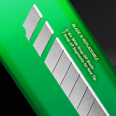 20 Safety Box Cutter Utility Knife Tool Retractable Snap off Razor Blade GREEN