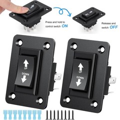 30A DPDT Momentary Reverse Switch Up Down Polarity Reversing Switch for Trailer
