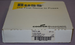 Box of 5 Bussmann FRN-R-100 Fusetron Dual-Element Time Delay Fuse 100A/250V–New