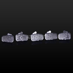 Dental Orthodontic Buccal Tube Metal Non-Convertible MBT 0.022 1st Molar AZDENT