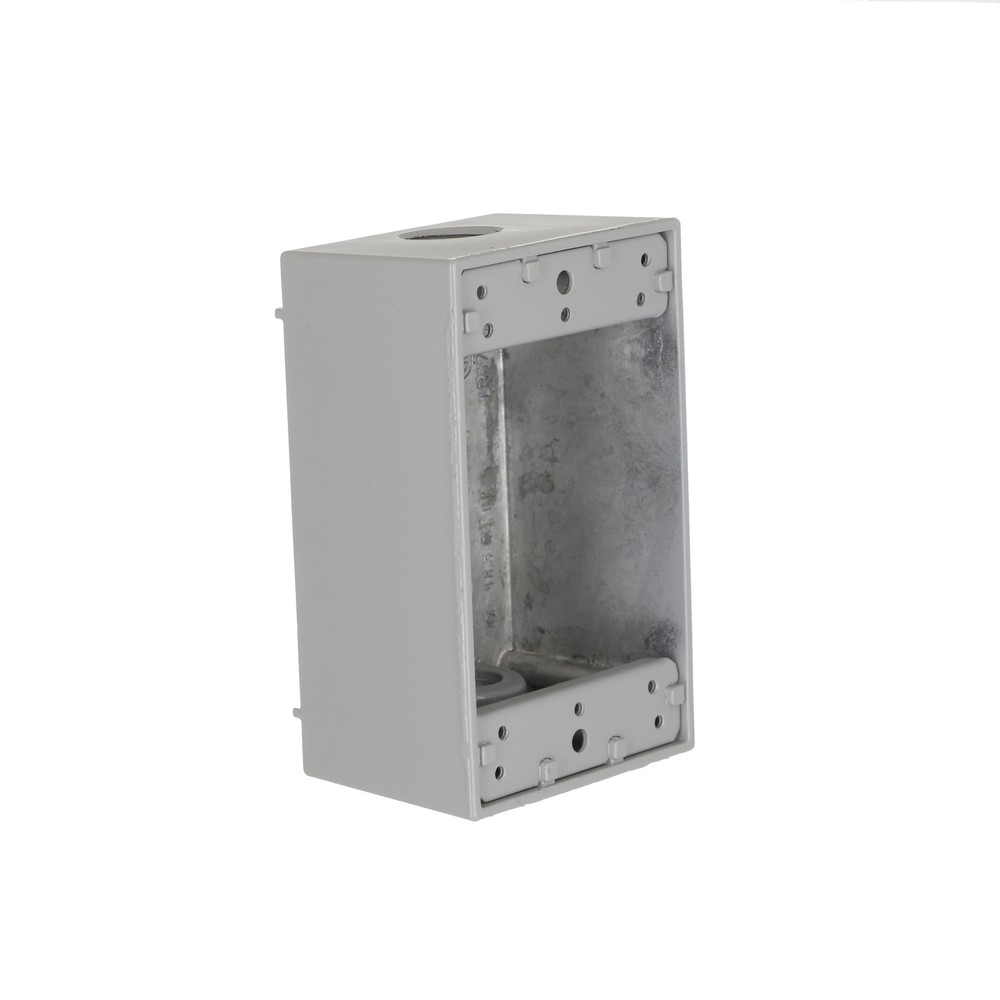 Hubbell Raco 5320 Single Gang Weatherproof Box Die Cast Aluminum 3 In Outlet