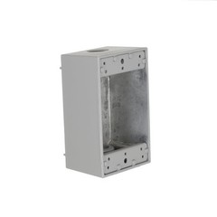 Hubbell Raco 5320 Single Gang Weatherproof Box Die Cast Aluminum 3 In Outlet