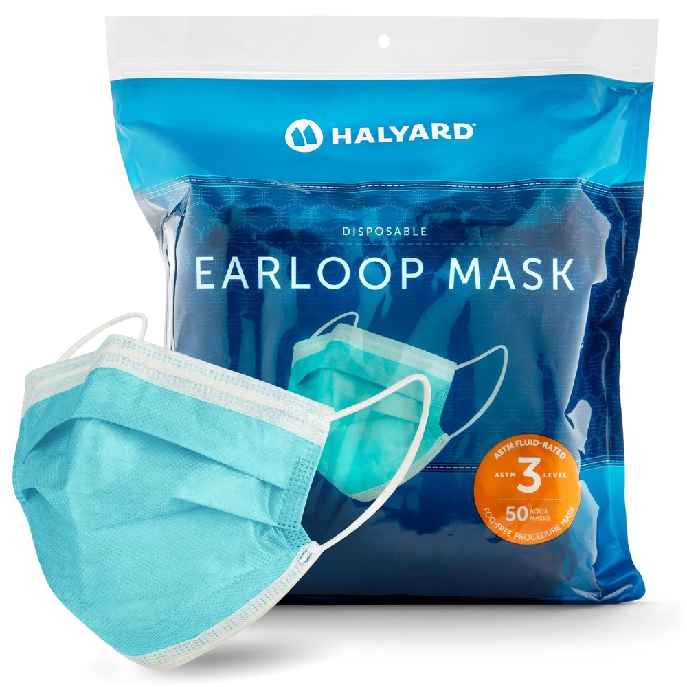 FLUIDSHIELD Level 3 Disposable With Earloops, 47569 (of 50)