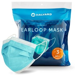 FLUIDSHIELD Level 3 Disposable With Earloops, 47569 (of 50)