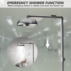 Stainless Steel Combination Shower Station Emergency Eye Wash Eyewash Station