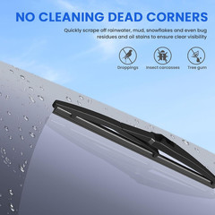 ANIKLUIM Wiper Blades for Smart Fortwo 2007–2014, 23/21/10, 3-Pack