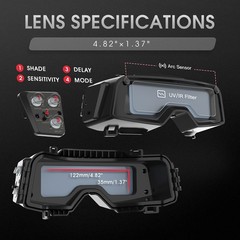 True Color Auto Darkening Welding Goggles