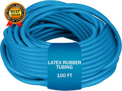 100 Ft Latex Rubber Tubing 3/8 Inch Od 1/4 Inch ID Surgical Slingshot Bands