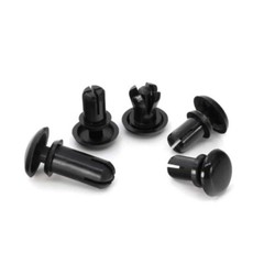 Black Plain Nylon Plastic Snap Rivets R2032-R6080 Various Sizes And Length Rivet