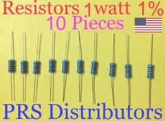 Resistor Metal Film 0.5Ω to 1MΩ 1W 1% 10 Pieces on your Choice USA SELLER