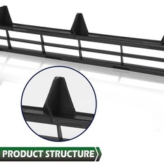 Bumper Grille Toyota Tundra Lower 2014-2016 Textured Black Plastic 531120C020