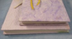 2 Handmade Natural Paper Blank Book-Journal-Diary-Notepad-Dream Book-Memo NOS