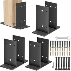 4×4 Post Base 3 Pcs,Heavy Duty Detachable Post Bracket with Adjustable Inner …