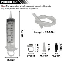 Bleed Kit, Hydraulic Disc Brake Clutch Bleeder Tool with 100ML Syri Size: 2PCS