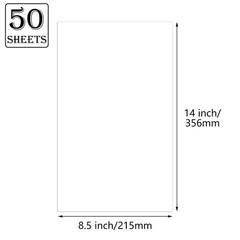 8.5×14 Legal Blank Paper, 28 lb Heavyweight Multipurpose Printer Paper, 50 Sh…