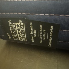 Vintage 1990s Mead Five-Star First Gear Navy Nylon 3 Ring Notebook