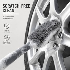 Car Wheel Rim Cleaning Brush Auto Detailing Tool for Tire Care