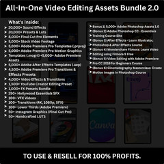 Resellable Digital Bundle: Planners, Ebooks, Reels & 100M+ Assets! ✨