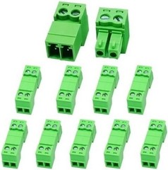 Phoenix Type Screw Terminal Block Connector 2 Pin 3.81mm Pitch 8A Size: 2 pin