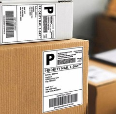 4″x6″ Fanfold Direct Thermal Shipping Labels for Zebra and Rollo 500 PCS