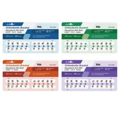 Dental MIM Soporte ortodóntico Brackets Mini MBT/Roth 018/022 Monoblock Hooks