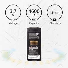 2-Pack 3.7V 4600mAh Li-ion Battery for Motorola Symbol Barcode Scanner