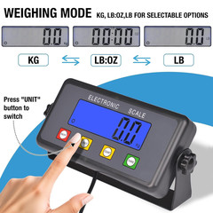 440LB Digital Shipping Postal Scal Tare Count Auto Off Package Luggage Warehouse