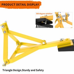 3 Point 60” Landscape Rock Rake for Category 1 Tractor Attachment Gravel Lawn