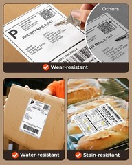 4×6 Thermal Printer Labels – 220 Sheets, BPA/BPS Free & Strong Adhesive