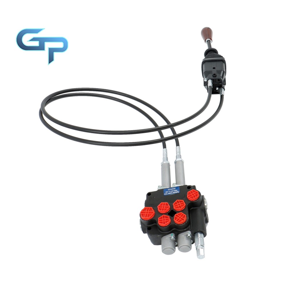 Hydraulic Remote Control Valve 2 Spool 21 GPM Easy Installation Kit