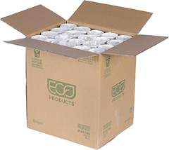 Compostable Disposable World Art 12Oz Large Coffee Cups, Case of 1000, Renewable