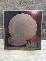 Vintage Mayer China Original Pattern Copper Printers Block Made In Pittsburgh PA
