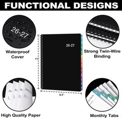 Weekly and Monthly Planner 2026-2027, July 2026-June 2027, 8.5” x 11” | Academ
