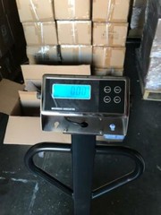 MS-1420 Portable Heavy Duty Shipping Bench Scale 300 lb x 0.01 lb Wheel Handle