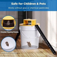 4-PACK Bucket Lid Mouse Rat Trap Bucket Mousetrap Catcher US FAST SHIPPING🔥